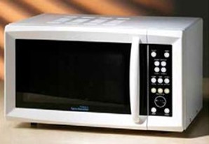 image of a talking microwave